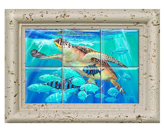 "Hawksbill Caravan" Tile Art