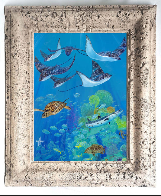 "Eagle Ray Pass" Tile Art