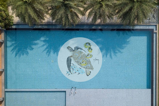 Turtle Medallion Mosaic - Large