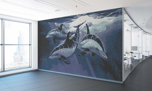 Nosin Around Mosaic Mural - Large