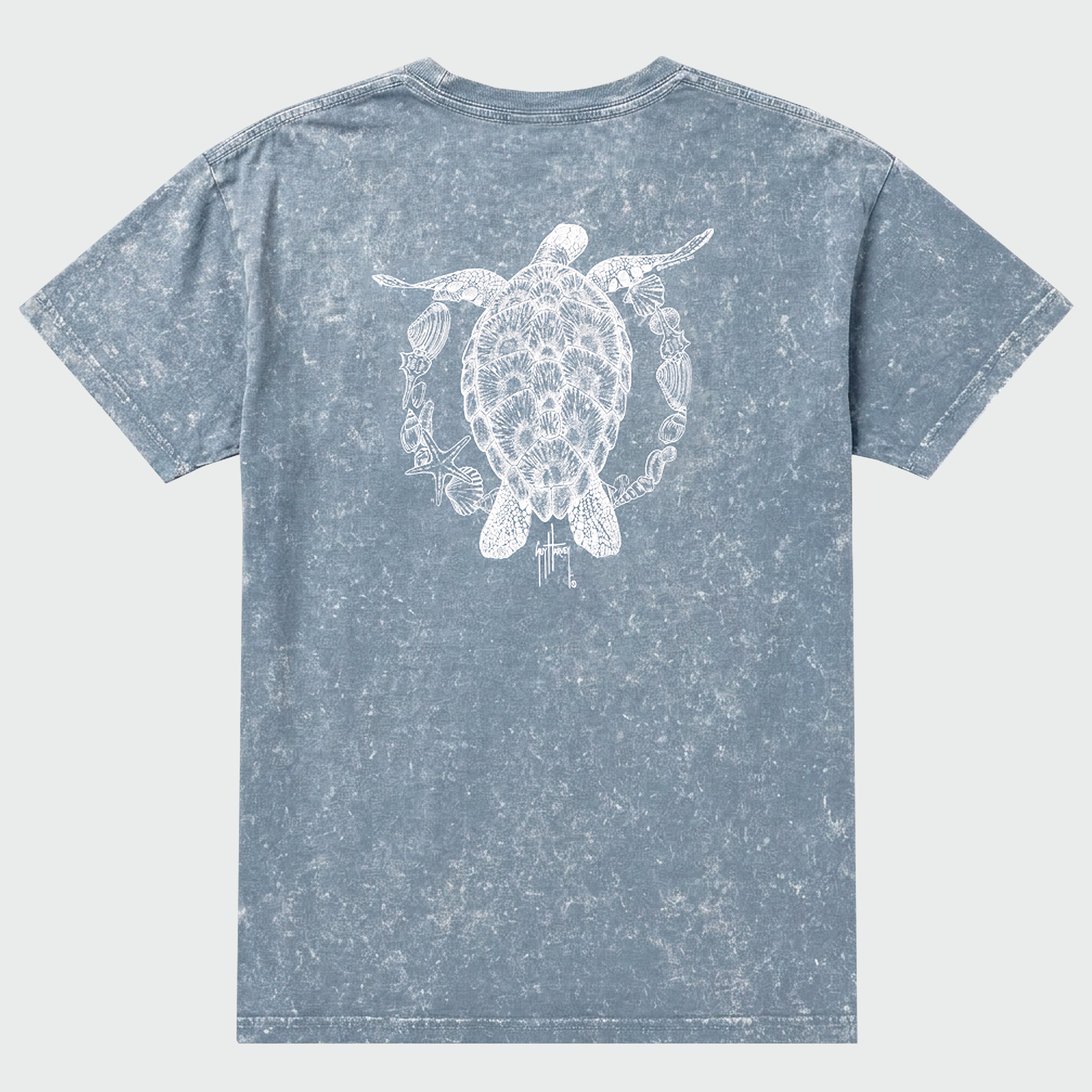 Coastal Wash Pocket Tee - Turtle Stipple – Guy Harvey