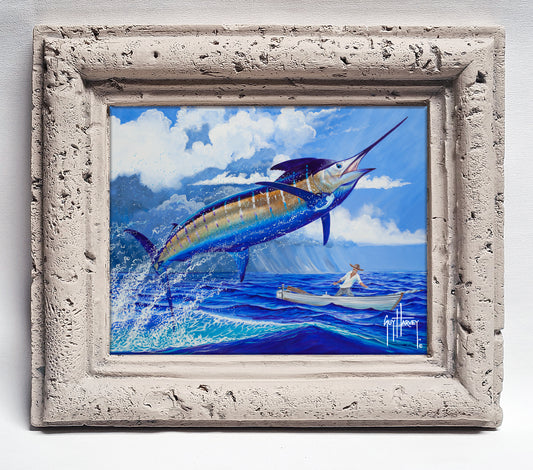 "Stormy Blue" Tile Art