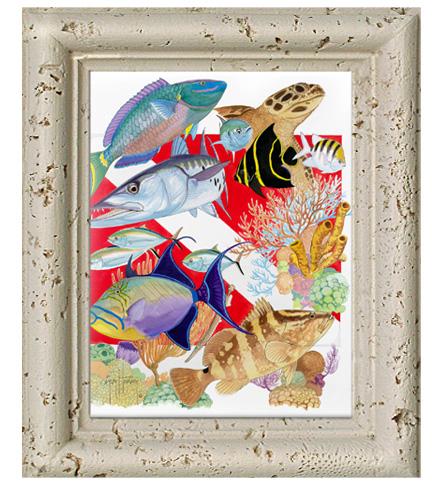 "Divers Delight" Tile Art