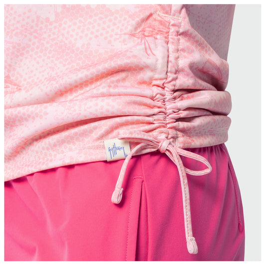 Eco Cast Sun Protection Ruched Top - Pale Camo