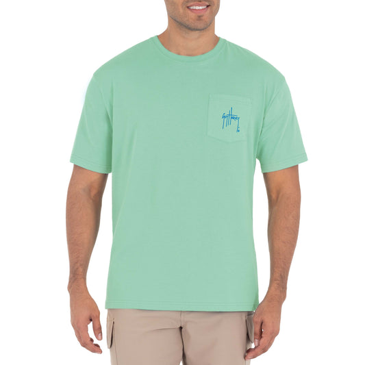 Men's Marlin Sunset Short Sleeve Pocket T-Shirt