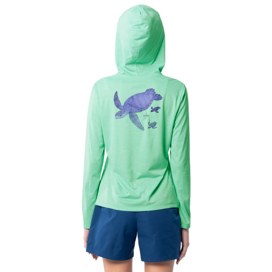 Women's Turtle Stipple Performance Hoodie