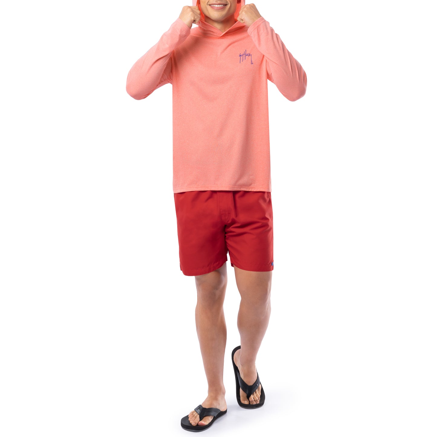 Men's Nautical Tuna Long Sleeve Performance Hoodie