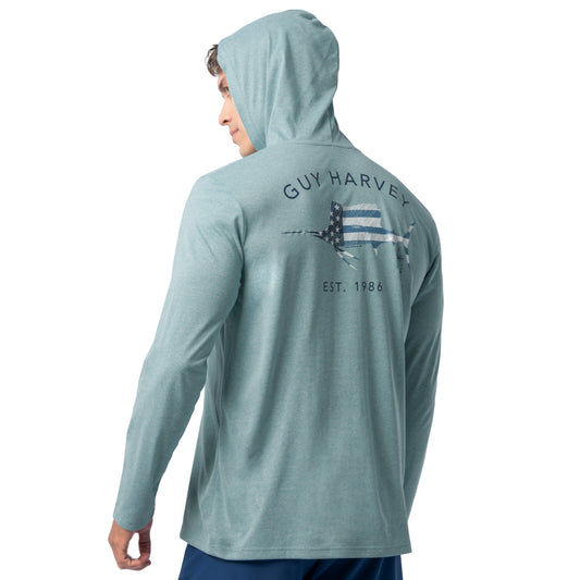 Men's Scribble Arch Long Sleeve Performance Hoodie