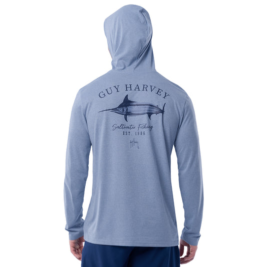 Men's Collegiate Marlin Long Sleeve Performance Hoodie