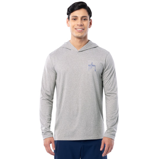 Men's Scribble Mahi Circle Performance Fishing Hoodie