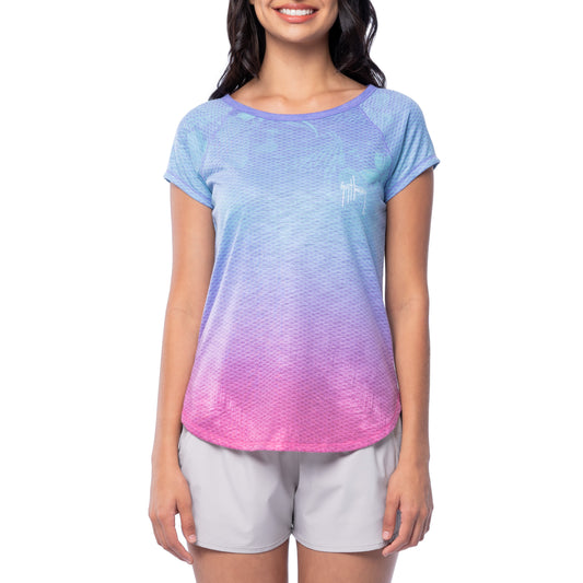 Women's Dusk Short Sleeve Poly/Rayon Slub Top