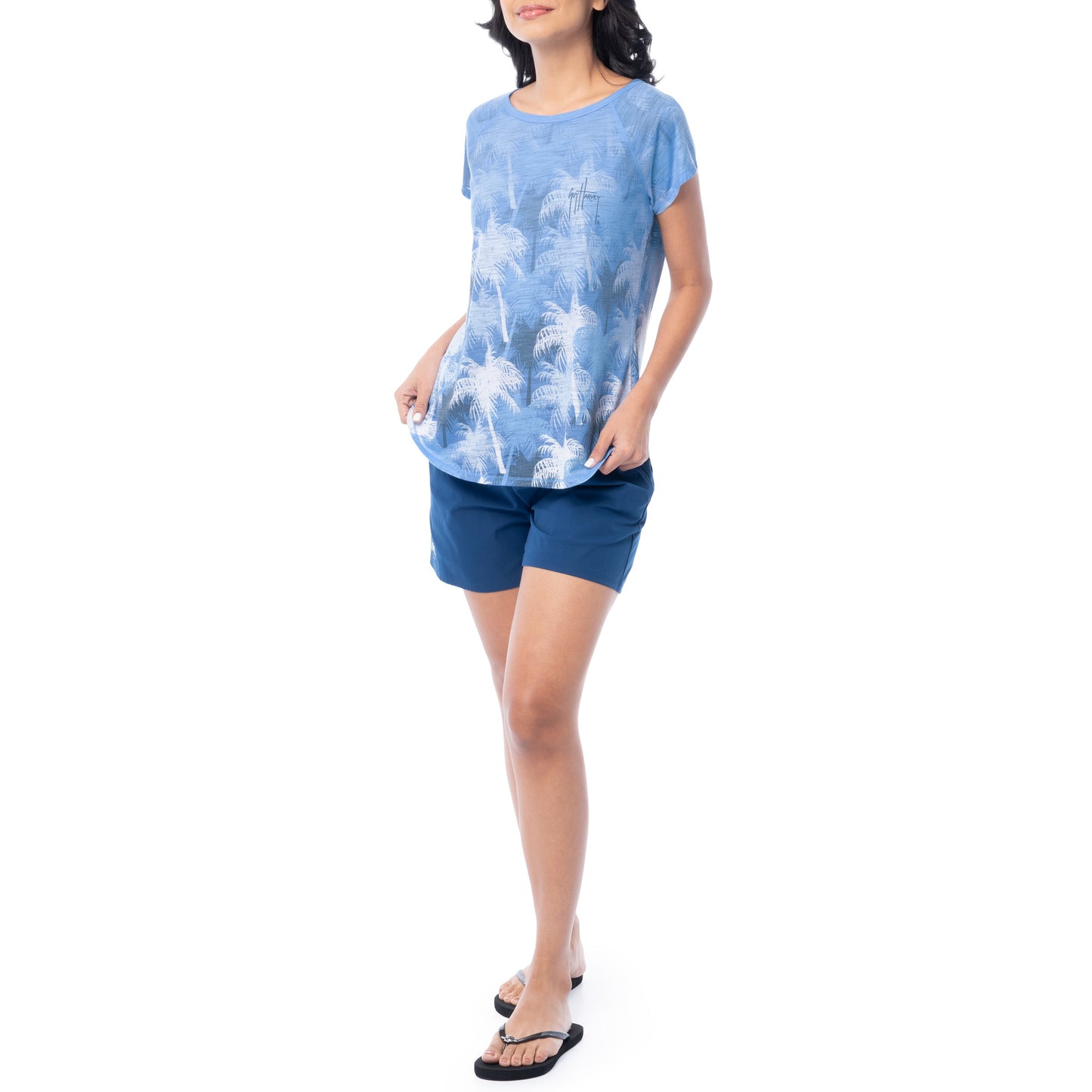 Women's Palm Springs Short Sleeve Poly/Rayon Slub Top