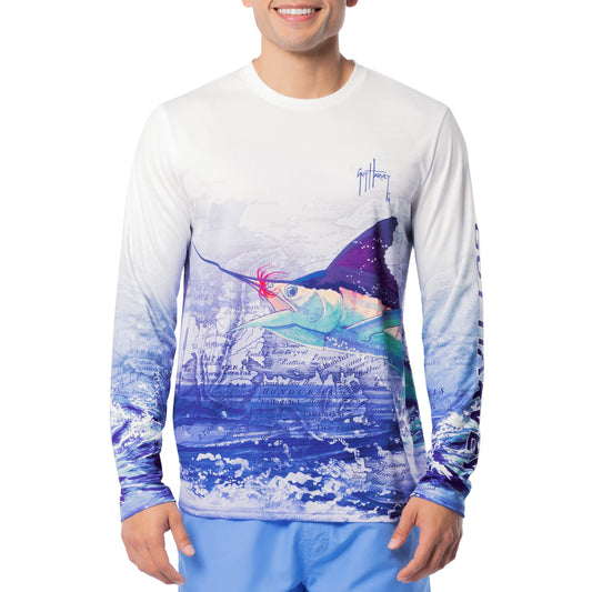 Men's Atlantic White Performance Sun Protection Top