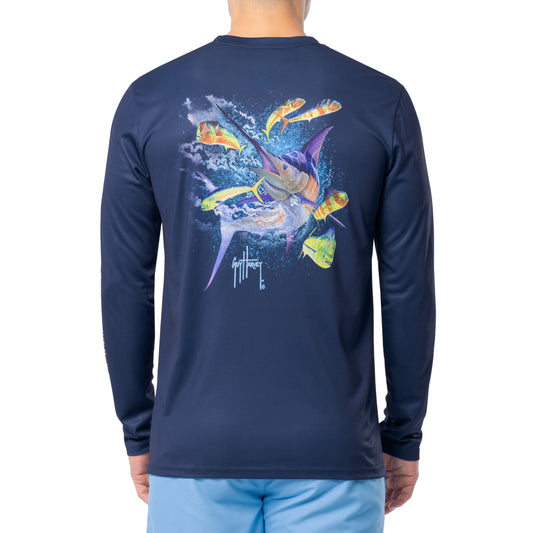 Men's Ocean Blue Performance Sun Protection Top