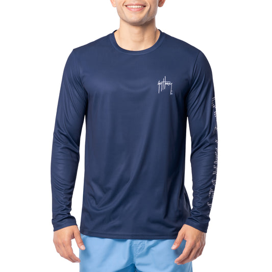Men's Ocean Blue Performance Sun Protection Top