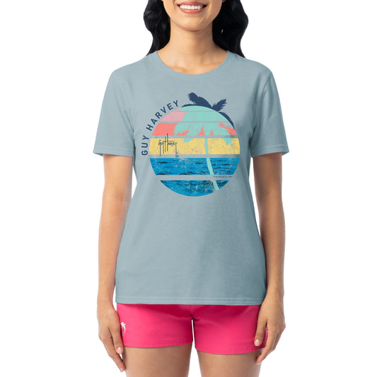 Women's Palm and Sun Short Sleeve Crew Neck T-Shirt