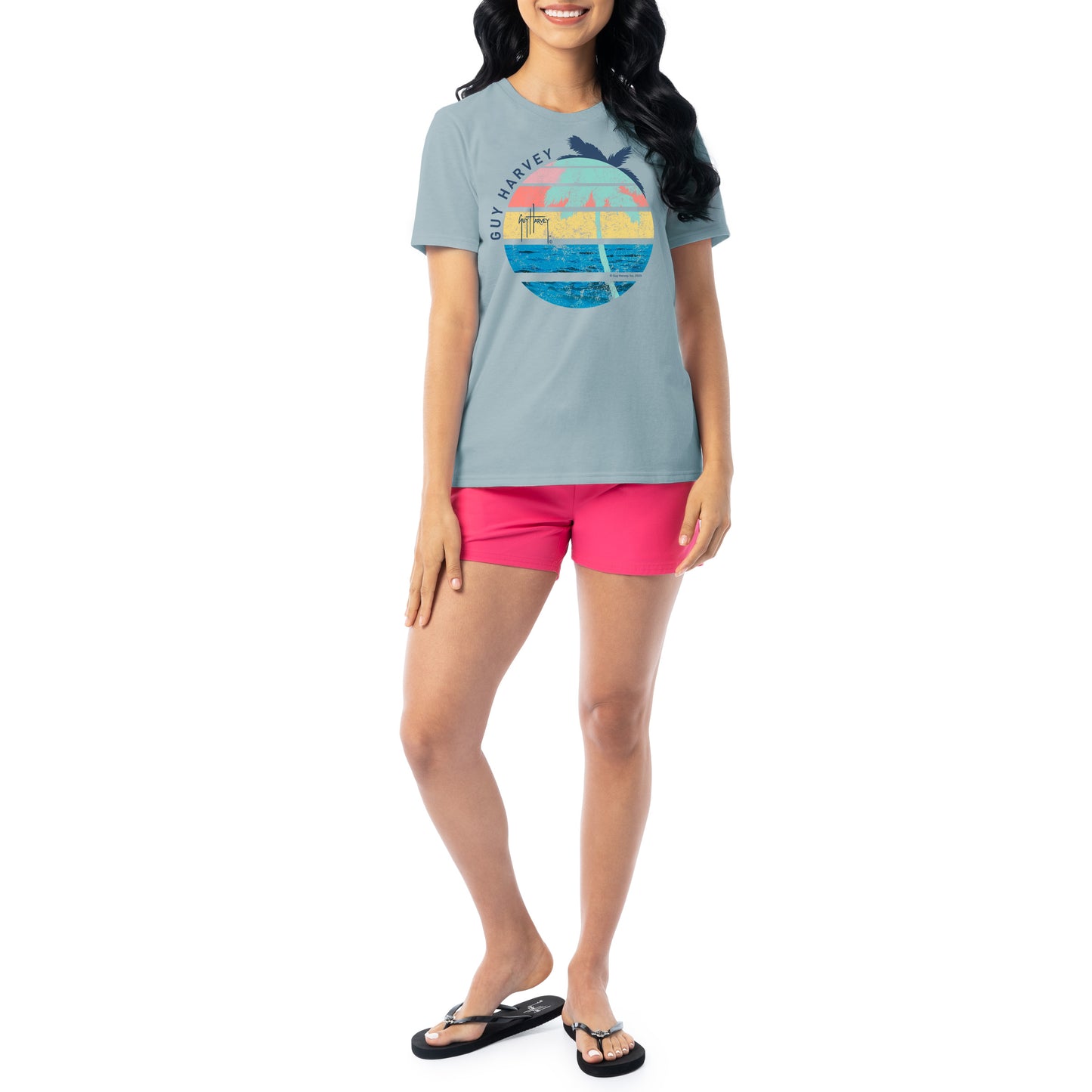 Women's Palm and Sun Short Sleeve Crew Neck T-Shirt