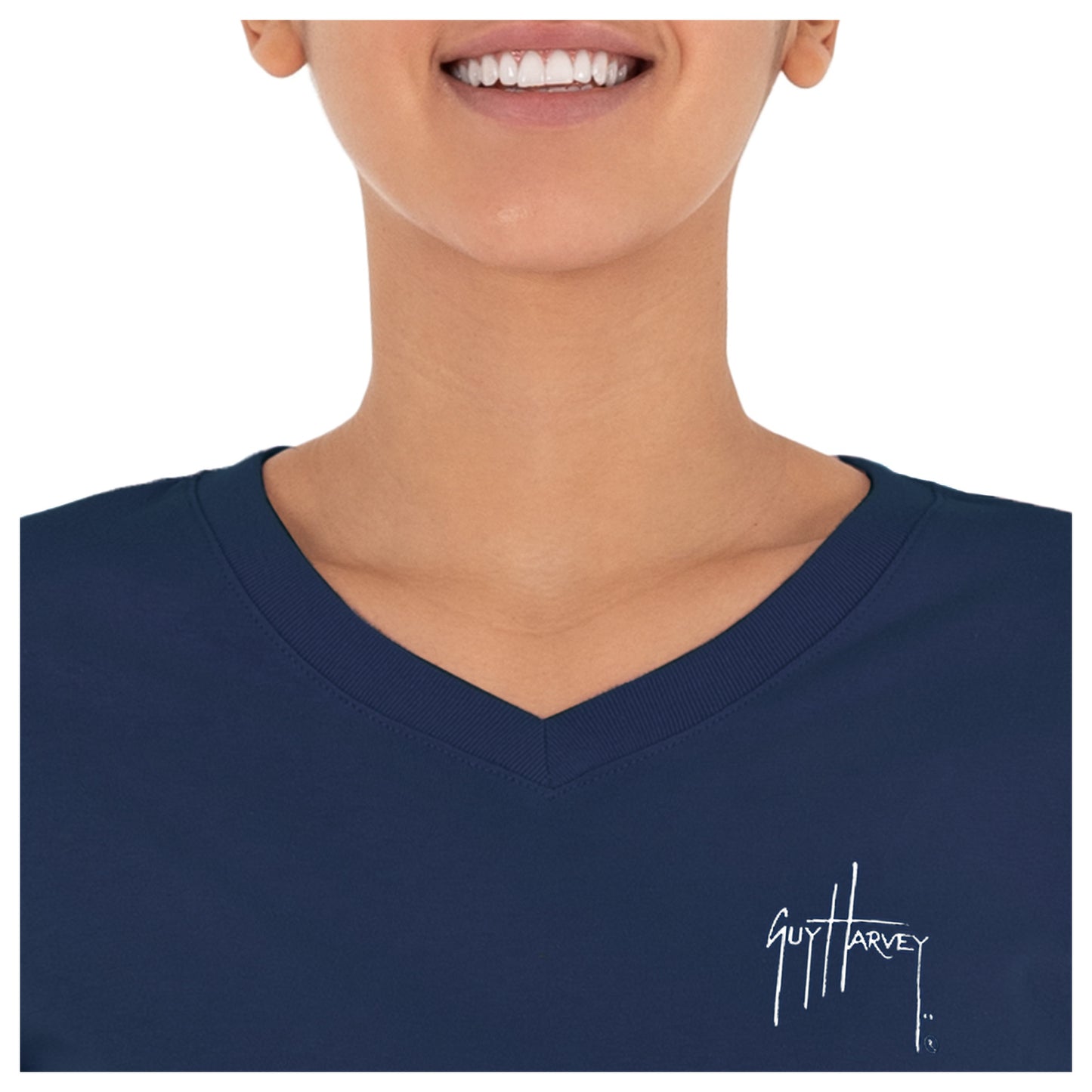 Women's Tropical Short Sleeve V-Neck T-Shirt