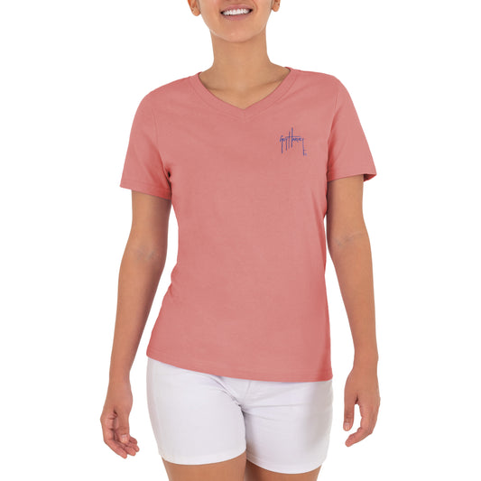 Women's Paradise Short Sleeve V-Neck T-Shirt