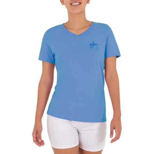 Ladies Horizon Short Sleeve V-Neck T-Shirt