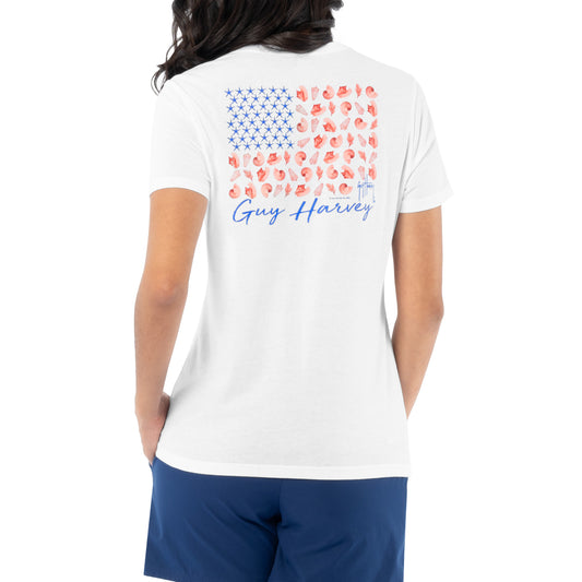 Women's Sea Flag Short Sleeve V-Neck T-Shirt