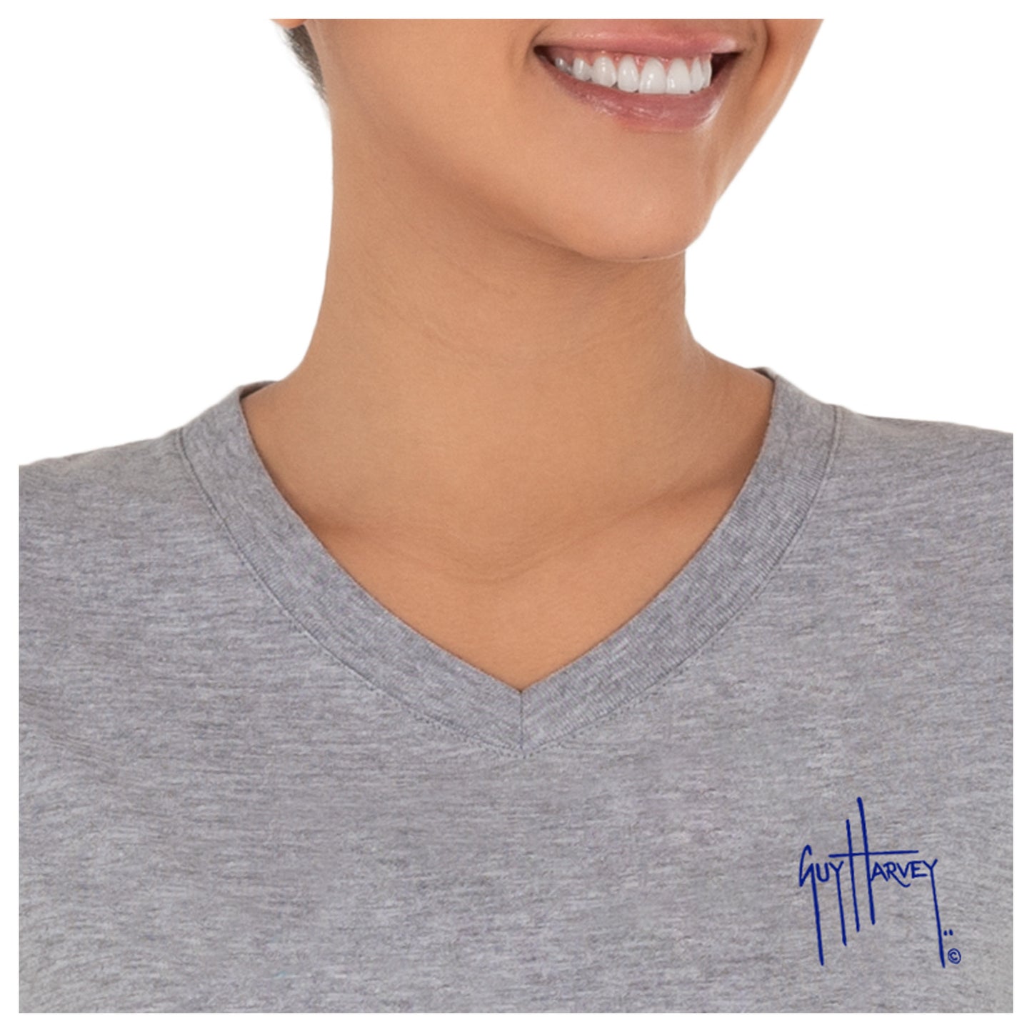 Women's Tropical Vibes Short Sleeve V-Neck T-Shirt