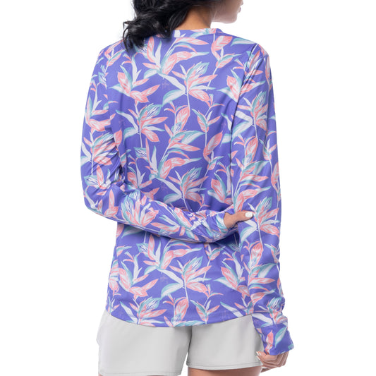 Women's Indigo Long Sleeve Sun Protection Top