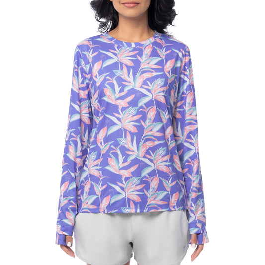 Women's Indigo Long Sleeve Sun Protection Top