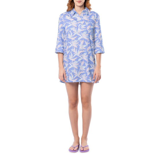Women's Indigo Pop Over Dress