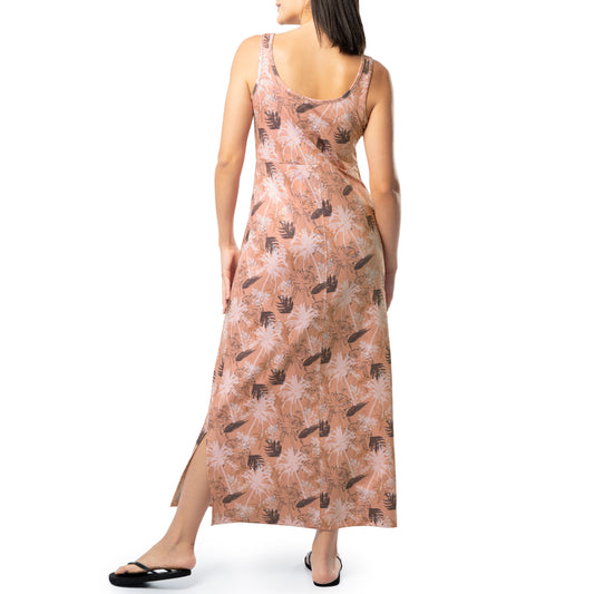 Women's Tonal Palm Maxi Dress