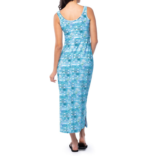 Women's Palm Stripe Maxi Dress