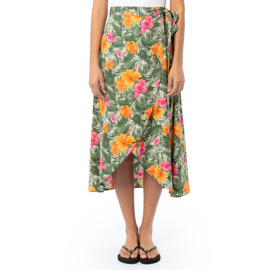Women's Hibiscus Garden Wrap Skirt