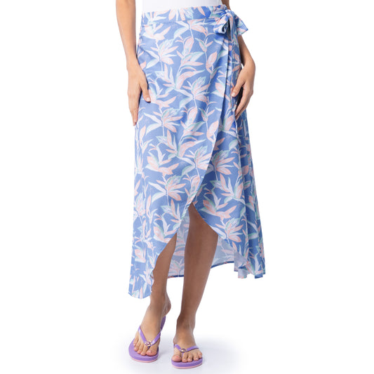 Women's Indigo Wrap Skirt