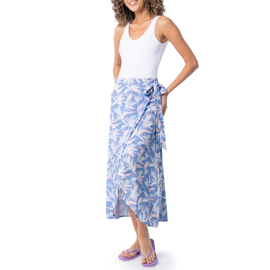Women's Indigo Wrap Skirt