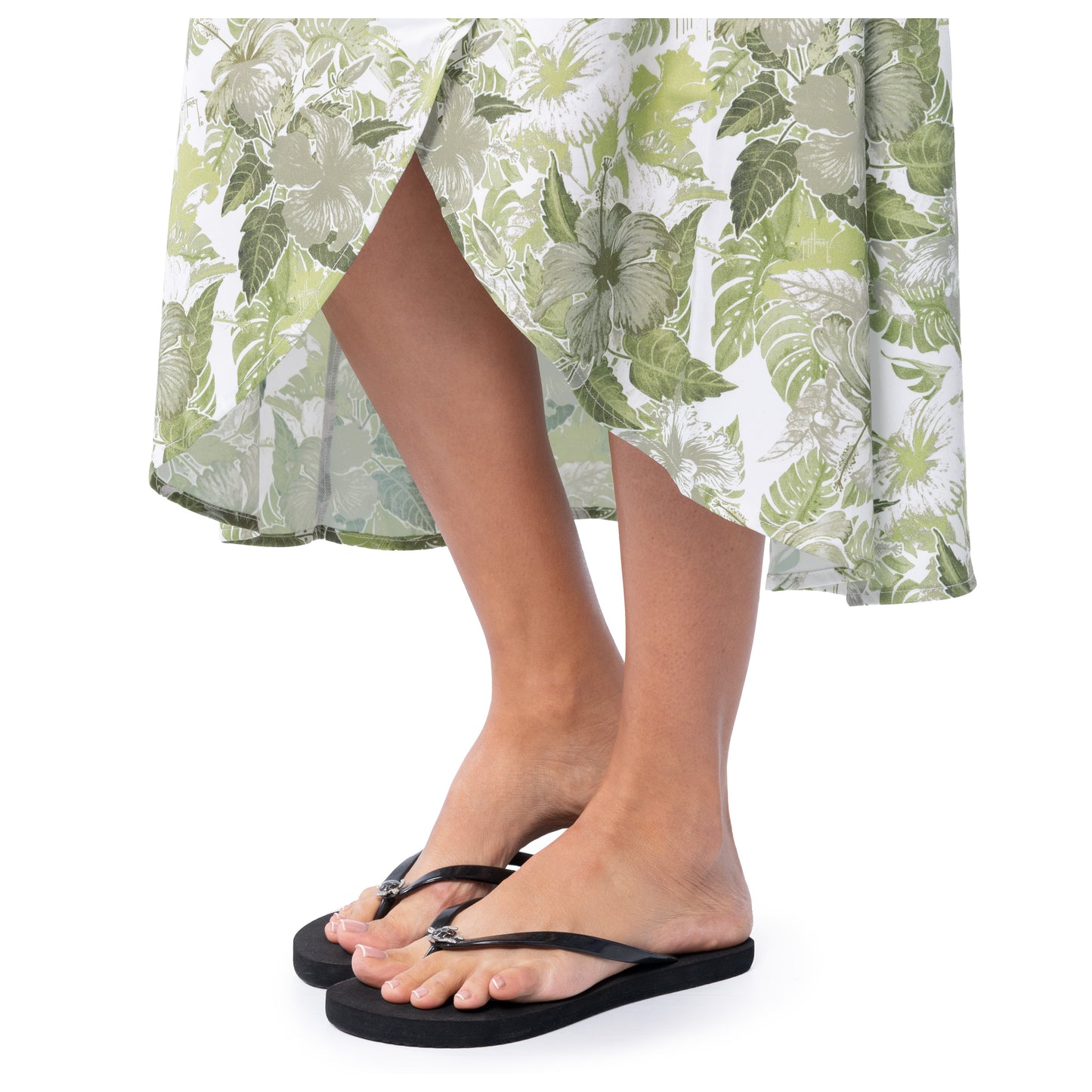 Women's Hibiscus Tonal Wrap Skirt