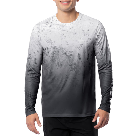 Men's Dark Whitecap Camo Long Sleeve Performance Shirt