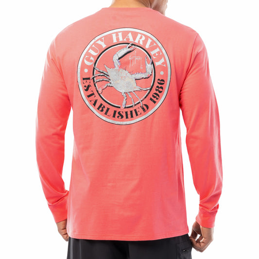 Men's Crabfest Coral OG Long Sleeve T-Shirt
