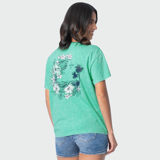 Coastal Wash Tee - Flower Arch