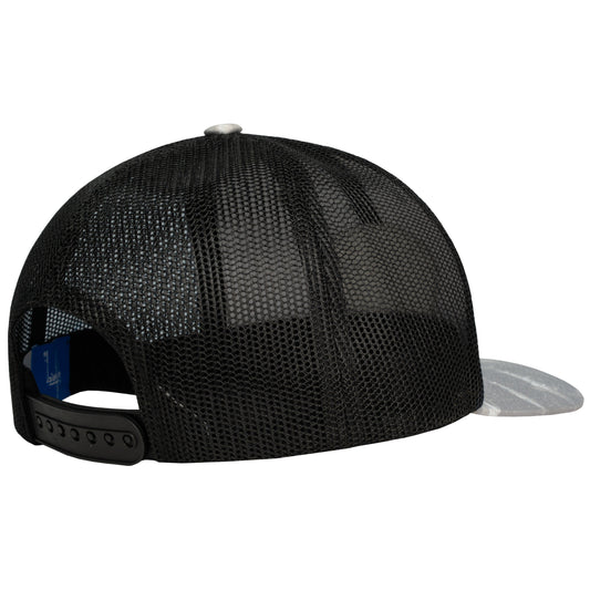 Men's Grey Double Vision Sublimated Trucker Hat