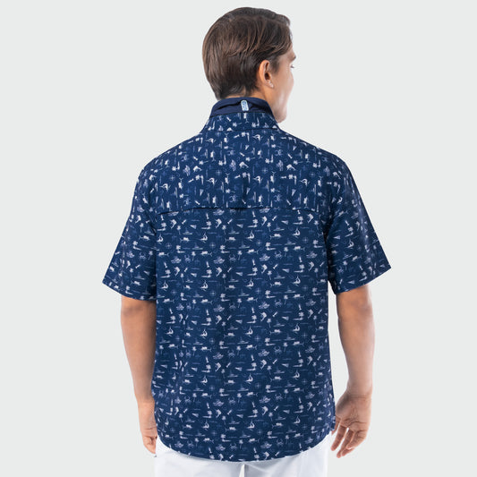 Mariner Fishing Shirt - Maritime Motif