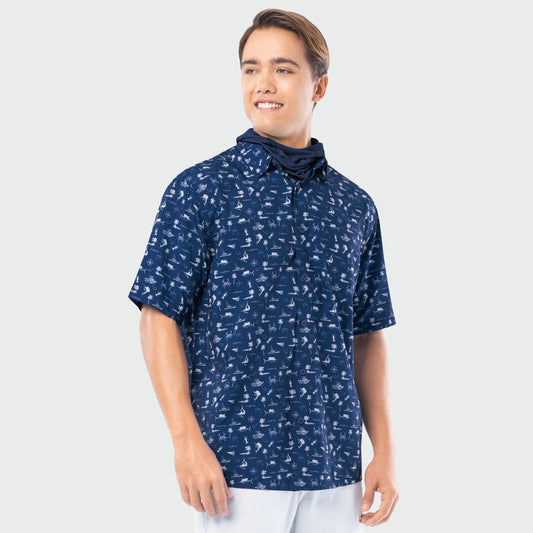 Mariner Fishing Shirt - Maritime Motif