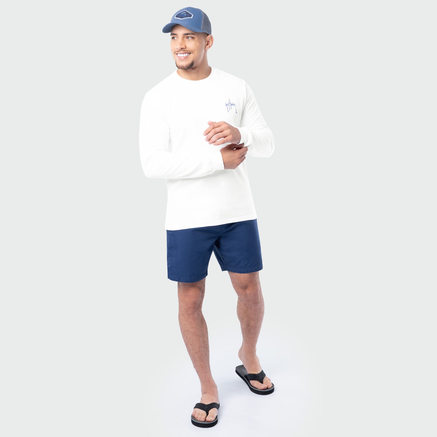 OG Long Sleeve Tee - Blue Hawaiian