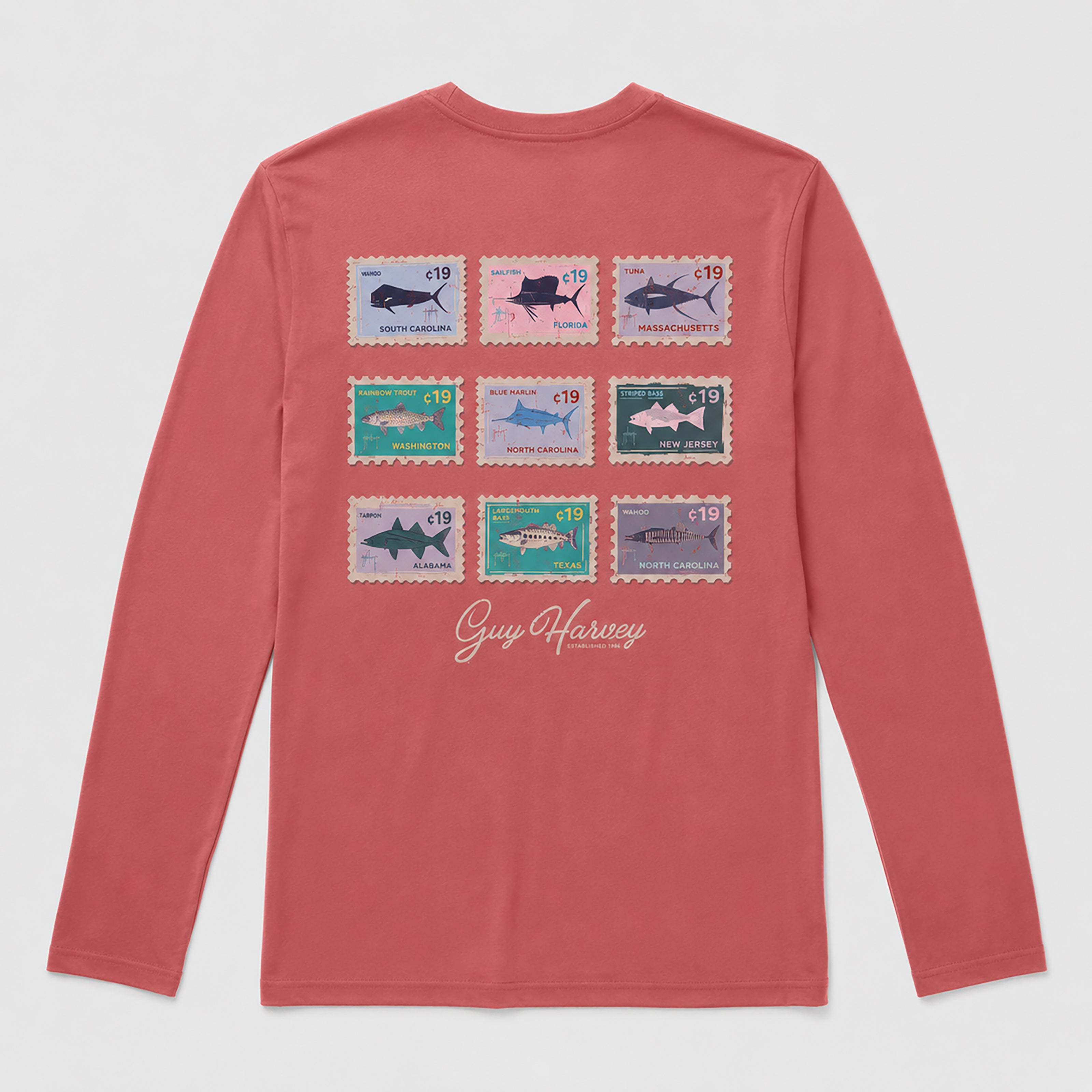 希少 00s archive herringbone L/S tee cboy HarborLite Long Sleeve Tee - Stamped – Guy Harvey