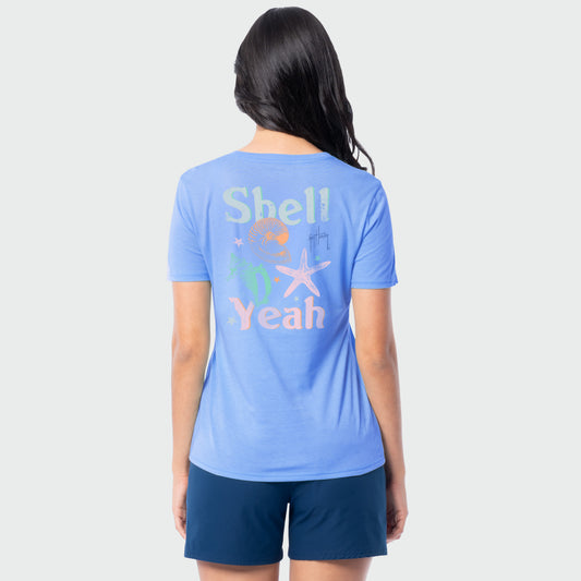 HarborLite V-Neck Tee - Shell Yeah