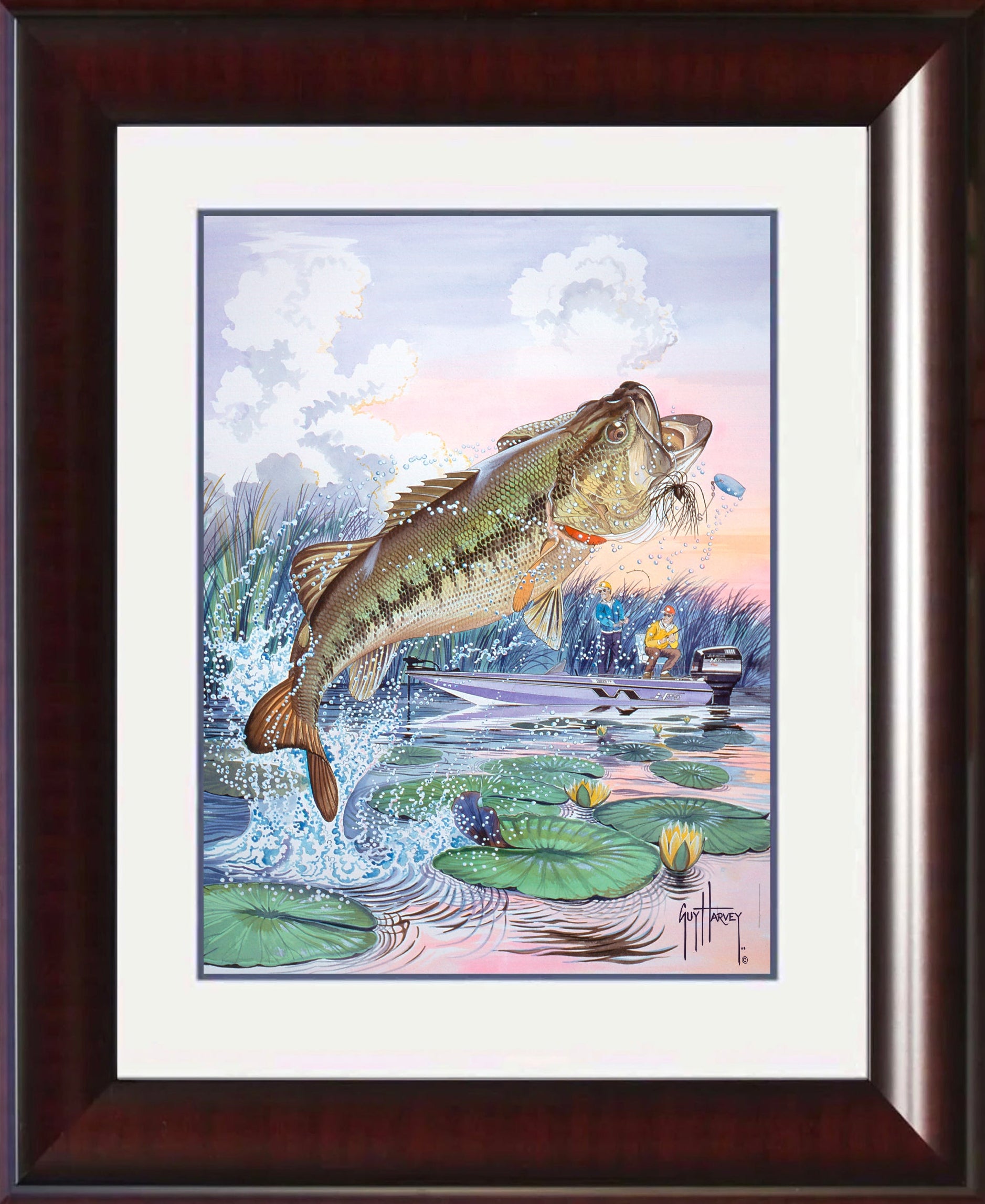 Largemouth Bass with Fisherman