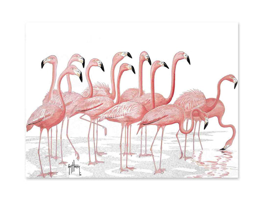 "Let's Fla-Mingle" Limited Edition Print