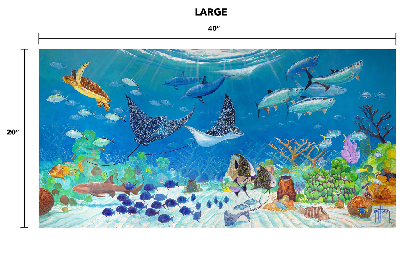 "Living Reef" Aluminum Art