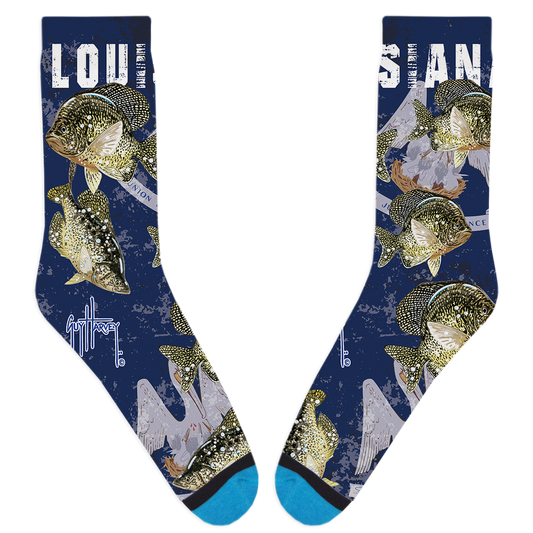 Guy Harvey Louisiana Pride Socks View 1