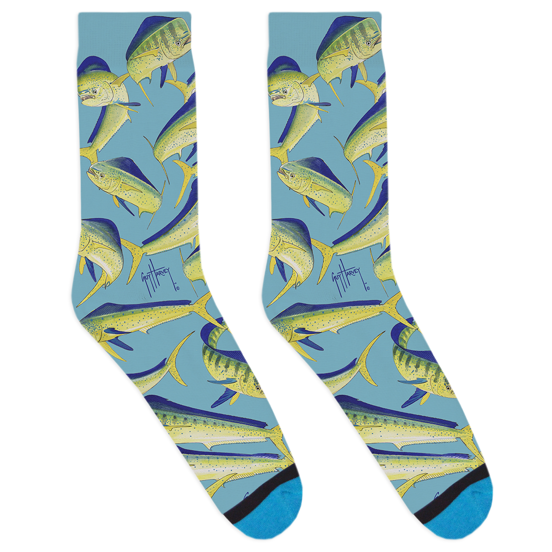 Guy Harvey Mahi Family Socks View 1