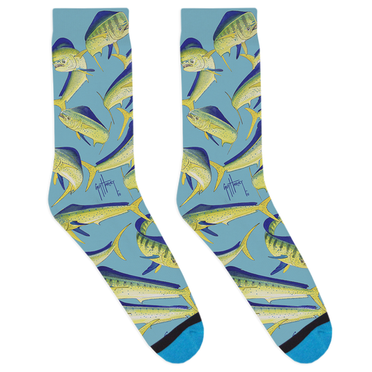 Guy Harvey Mahi Family Socks View 1